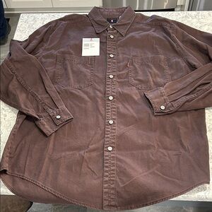 Vintage Levi’s Heavyweight Brown Button-Up Shirt